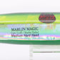 Marlin Magic Lime Green MOP Green Back Red Eyes Medium Hard Head 9" 5oz Skirted