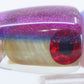 Coggin Lures Real Golden MOP Purple-Blue Back 4-Hole Copa Teardrop Invert 12" 10.5oz