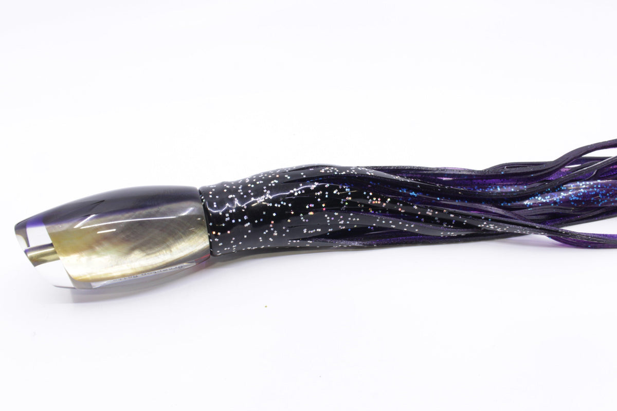 Crampton Baits Real Brown MOP Dark Purple Back Apahu 12" 7.8oz Skirted Black/Purple - Trolling Lures (view 2 of 8)