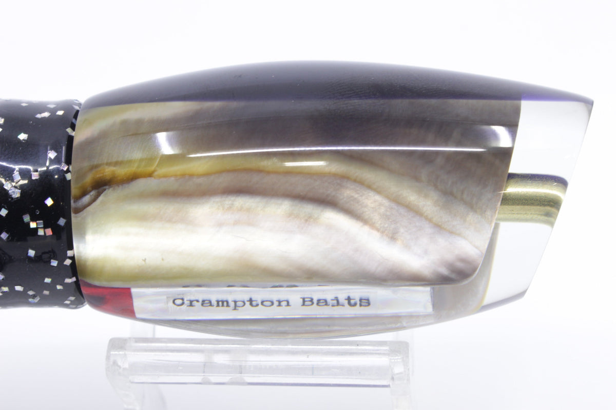 Crampton Baits Real Brown MOP Dark Purple Back Apahu 12" 7.8oz Skirted Black/Purple - Trolling Lures (view 5 of 8)