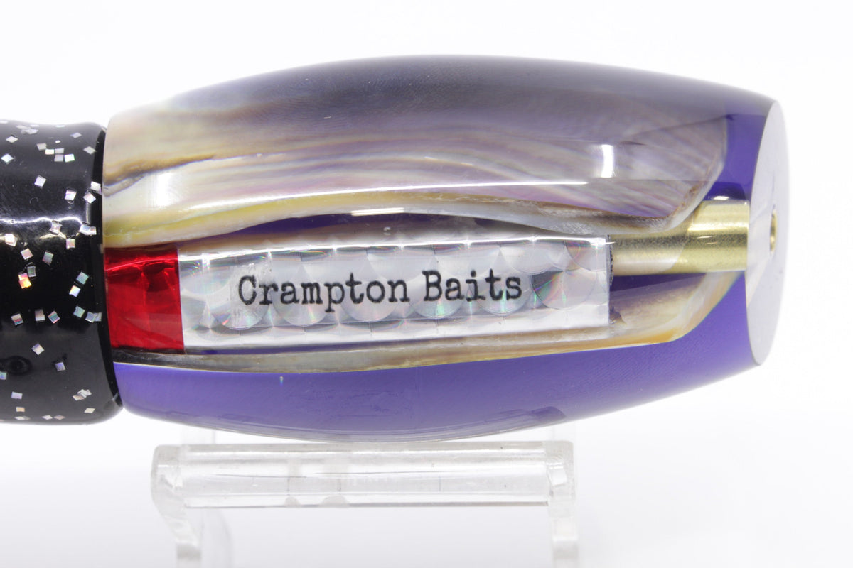Crampton Baits Real Brown MOP Dark Purple Back Apahu 12" 7.8oz Skirted Black/Purple - Trolling Lures (view 6 of 8)