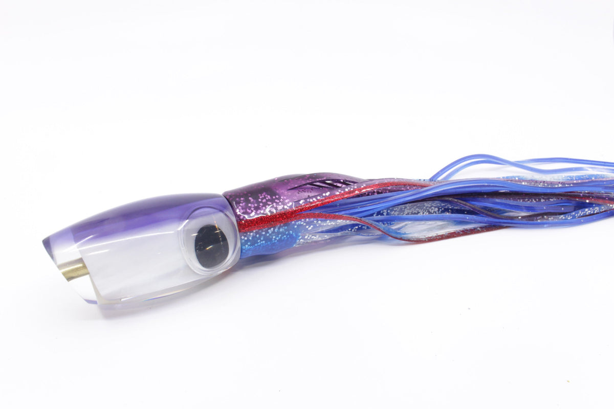 Crampton Baits Real White MOP Purple Back Doll Eyes Apahu 12" 7.8oz Skirted - Trolling Lures (view 1 of 8)