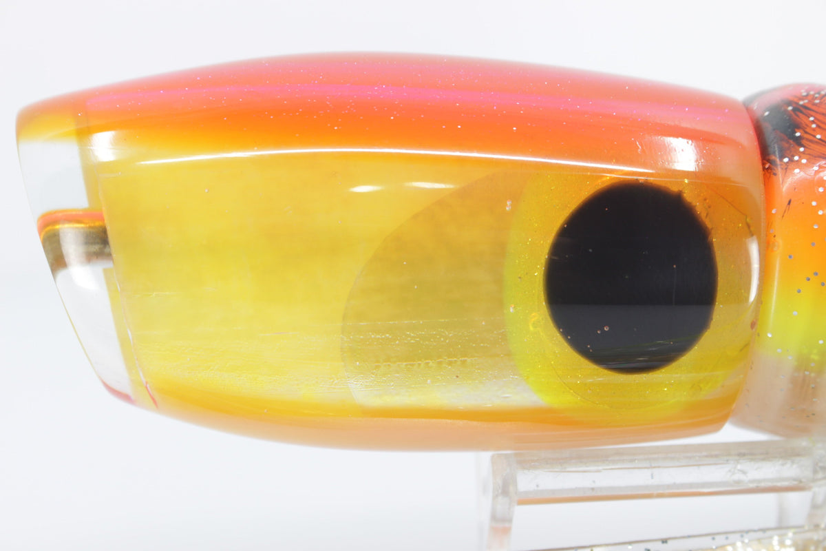 Coggin Lures Yellow Pearl Glass Pink-Orange Back Maui Plunger 14" 13.8oz Skirted (view 2 of 9)