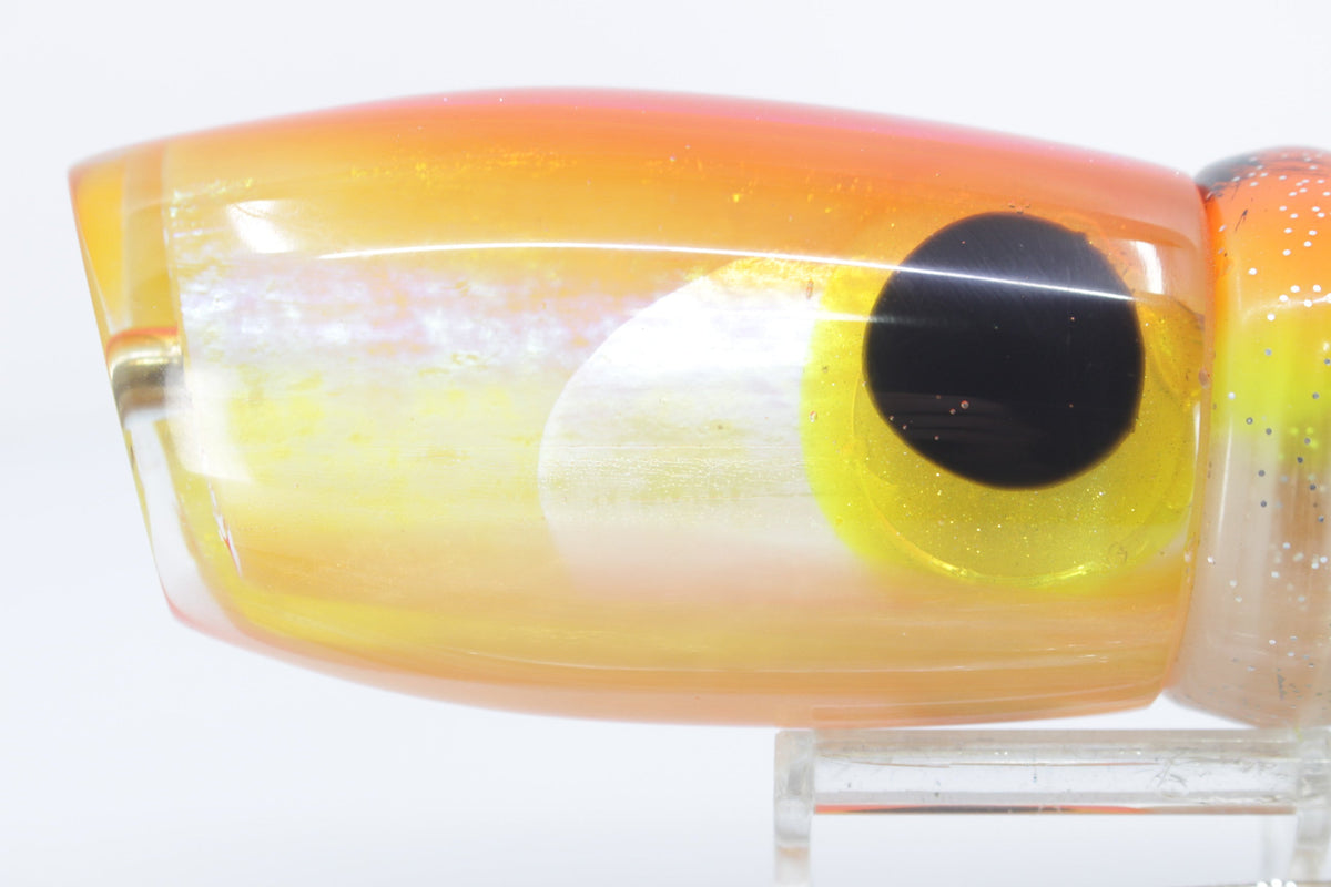 Coggin Lures Yellow Pearl Glass Pink-Orange Back Maui Plunger 14" 13.8oz Skirted (view 7 of 9)