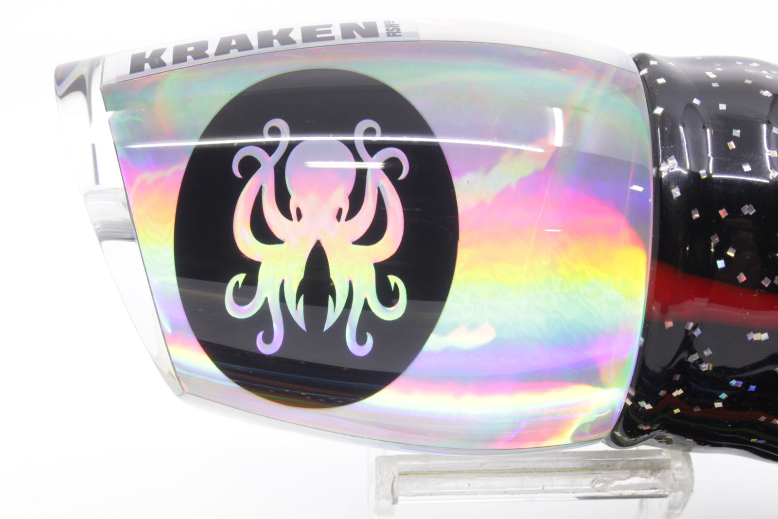 Kraken Fish Co. Silver Rainbow Kraken 16" 16.5oz Skirted Black-Rainbow - Trolling Lures (view 3 of 8)