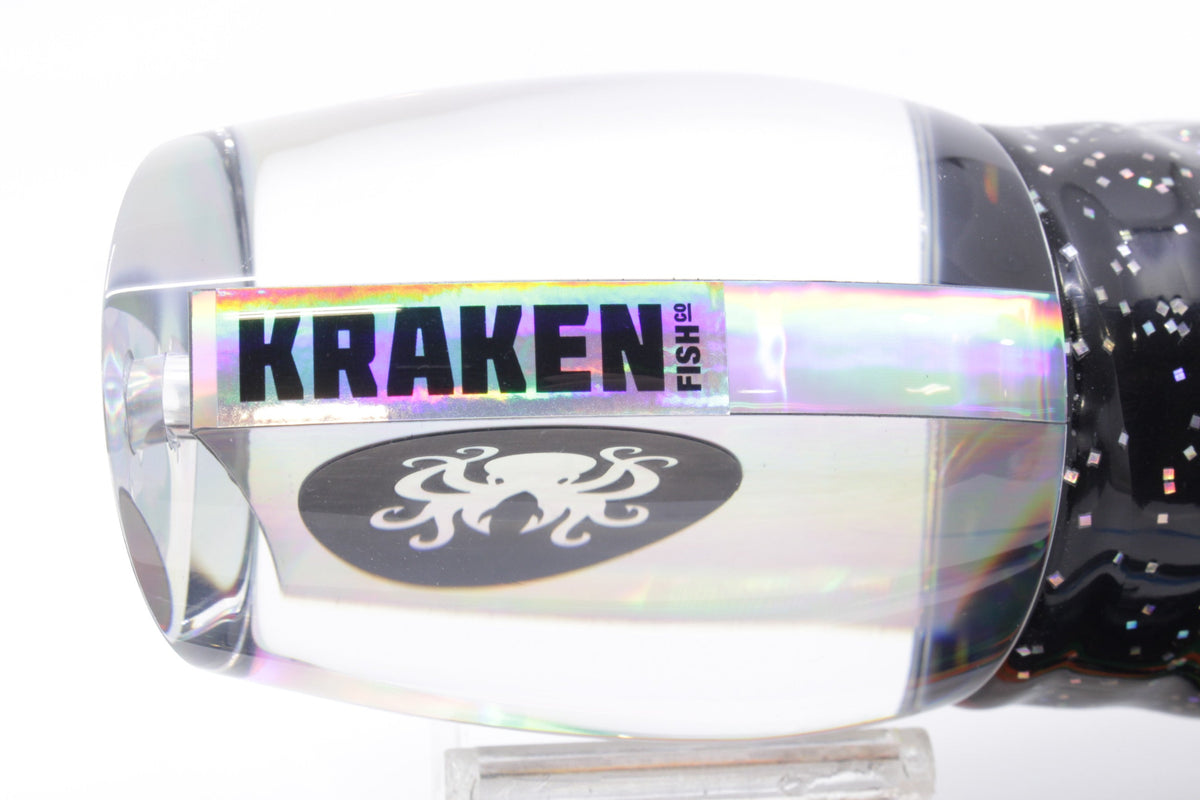 Kraken Fish Co. Silver Rainbow Kraken 16" 16.5oz Skirted Black-Rainbow - Trolling Lures (view 6 of 8)