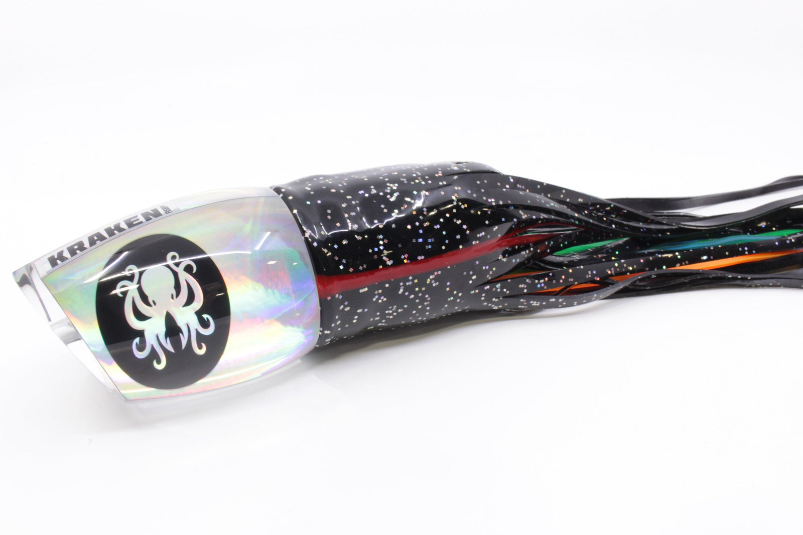 Kraken Fish Co. Silver Rainbow Kraken 16" 16.5oz Skirted Black-Rainbow - Trolling Lures (view 1 of 8)