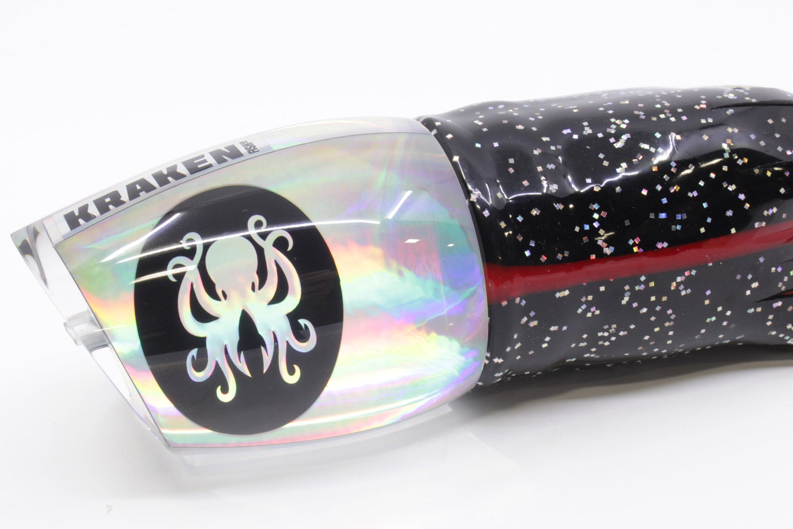 Kraken Fish Co. Silver Rainbow Kraken 16" 16.5oz Skirted Black-Rainbow - Trolling Lures (view 2 of 8)