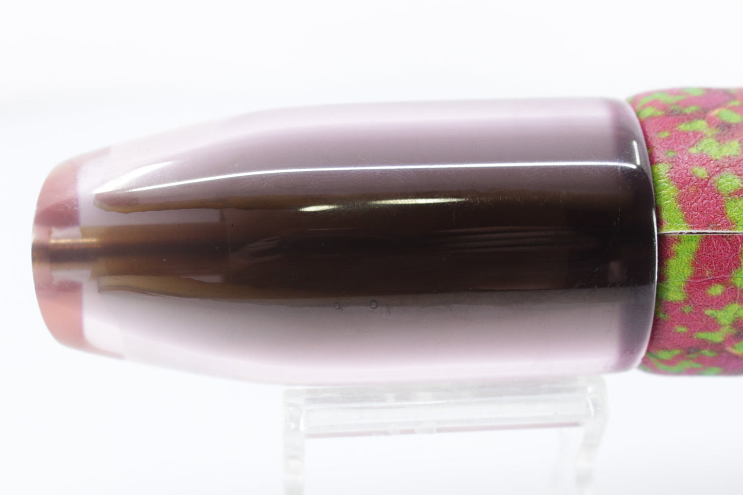 Crampton Baits Pale Pink Real Ripple Shell Black Back Plunger 12" 7oz ALV Pink Mahi