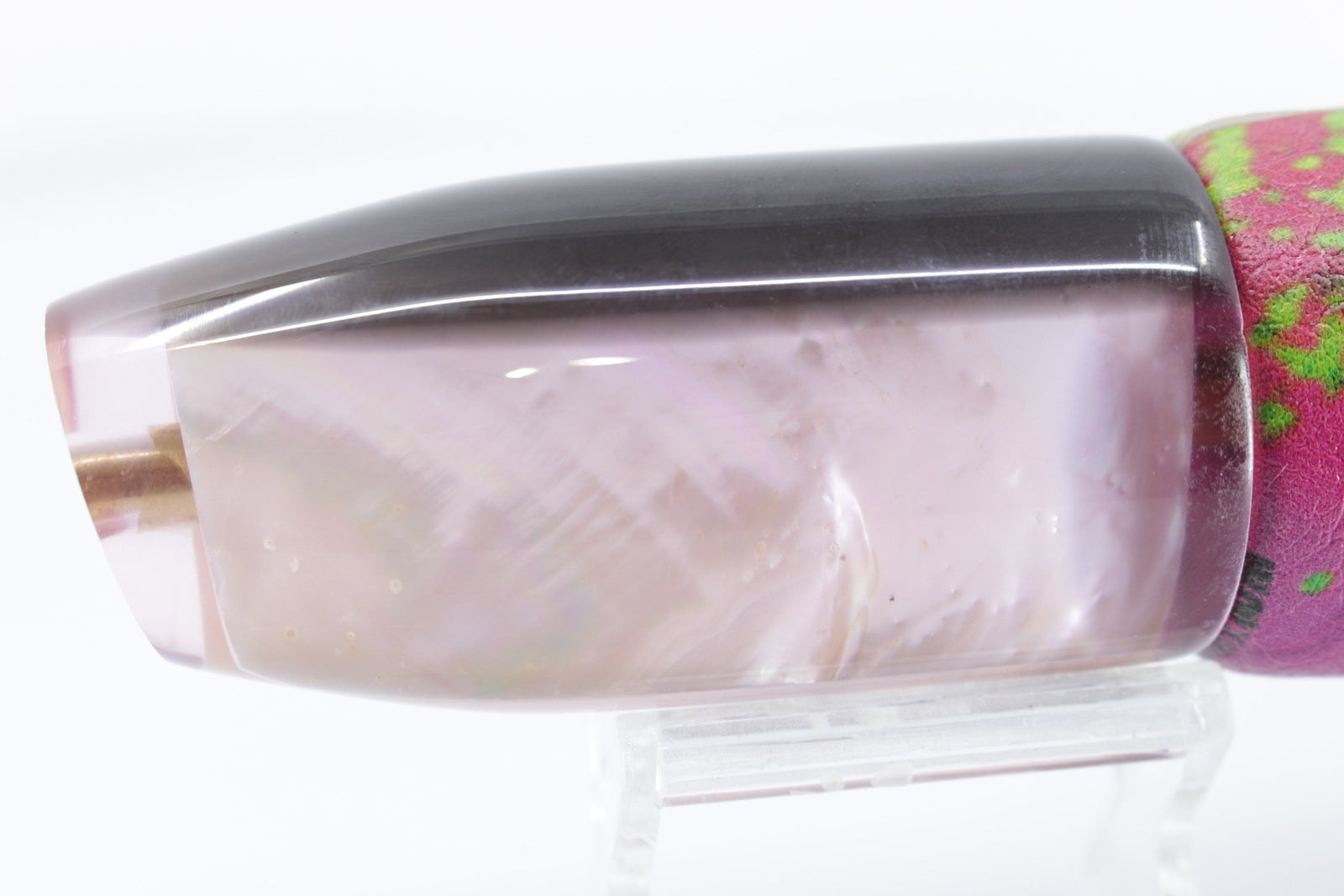 Crampton Baits Real Brown MOP Pink Glitter Back 1/4 Tonner 12" 6oz ALV Pink Mahi - Trolling Lures (view 3 of 7)
