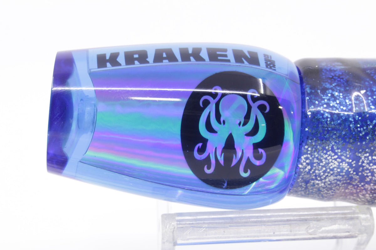 Kraken Fish Co. Blue Rainbow Hollow Point 9" 4oz Skirted Blue Aurora - Trolling Lures (view 3 of 7)