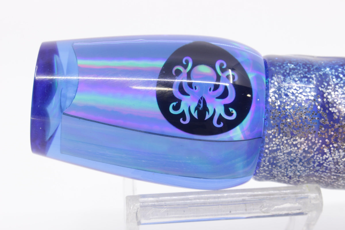 Kraken Fish Co. Blue Rainbow Hollow Point 9" 4oz Skirted Blue Aurora - Trolling Lures (view 4 of 7)
