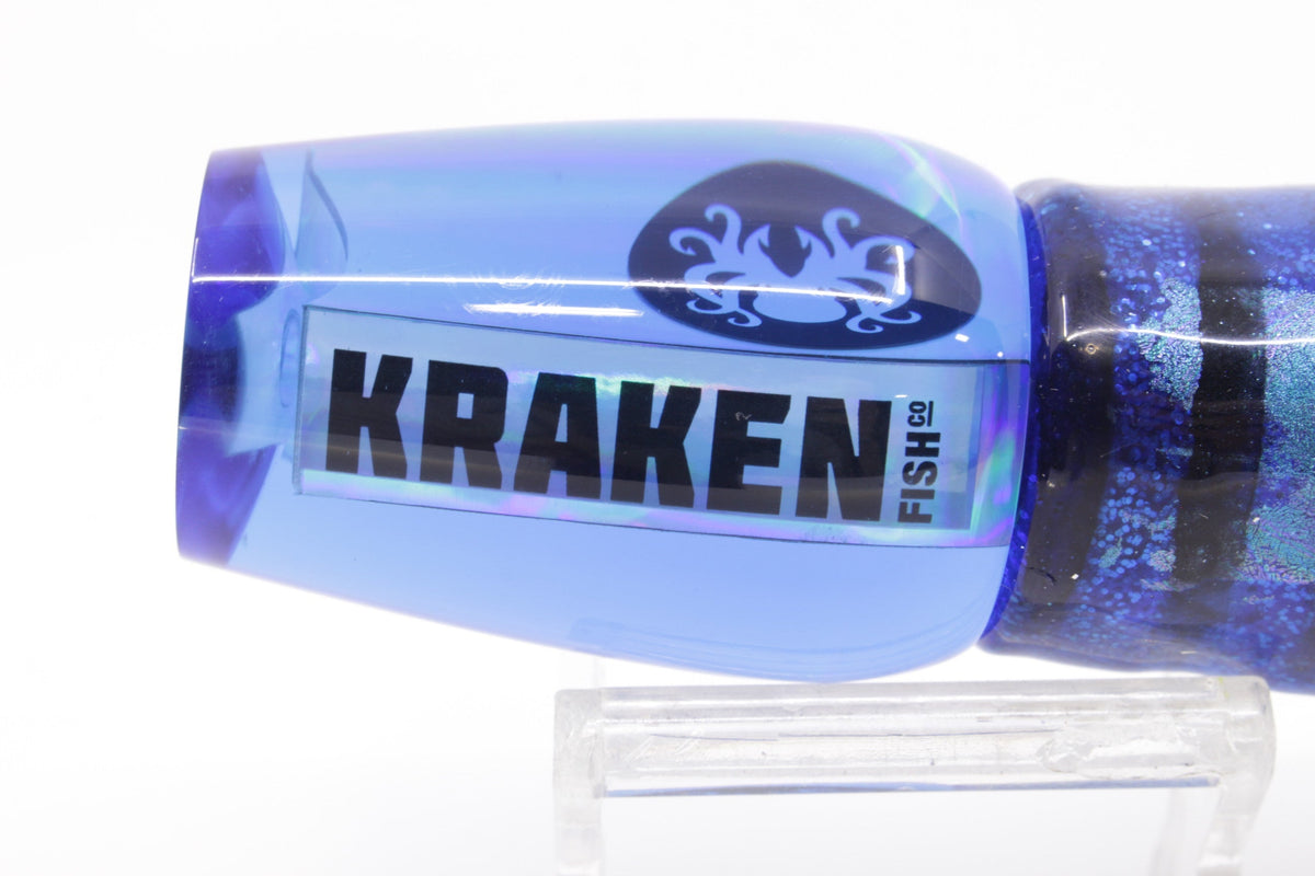 Kraken Fish Co. Blue Rainbow Hollow Point 9" 4oz Skirted Blue Aurora - Trolling Lures (view 5 of 7)