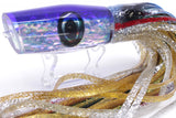 Moyes Lures Rainbow MOP Blue Back Medium Dark-N-Stormy 12" 8.5oz Skirted Evil