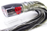 Moyes Lures Clear Mirrored Black Back Small Boogeyman 9" 3.5oz Skirted Yellow Aurora