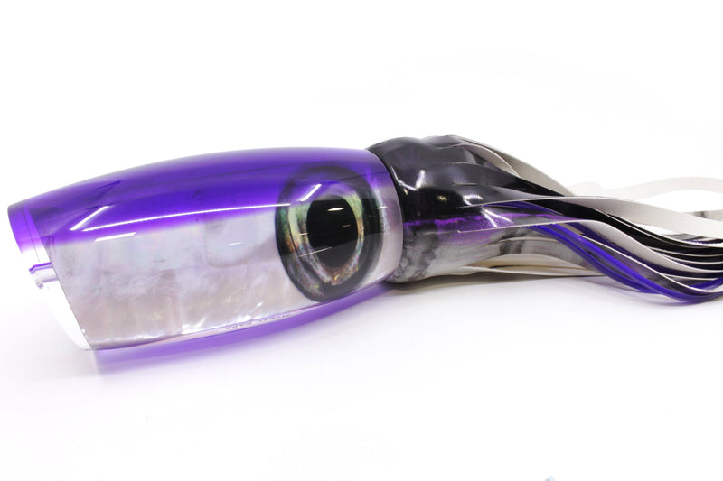 Moyes Lures White MOP Purple Back Papa Teaser 30.5oz Fire Tailz Purple Drip - Teasers (view 1 of 8)