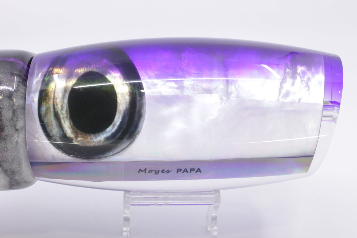 Moyes Lures White MOP Purple Back Papa Teaser 30.5oz Fire Tailz Purple Drip - Teasers (view 4 of 8)