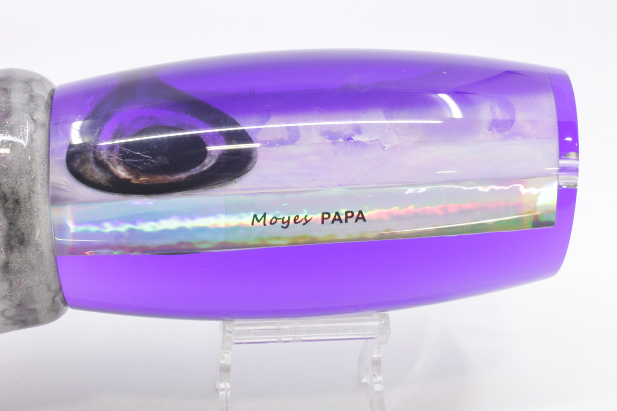 Moyes Lures White MOP Purple Back Papa Teaser 30.5oz Fire Tailz Purple Drip - Teasers (view 5 of 8)