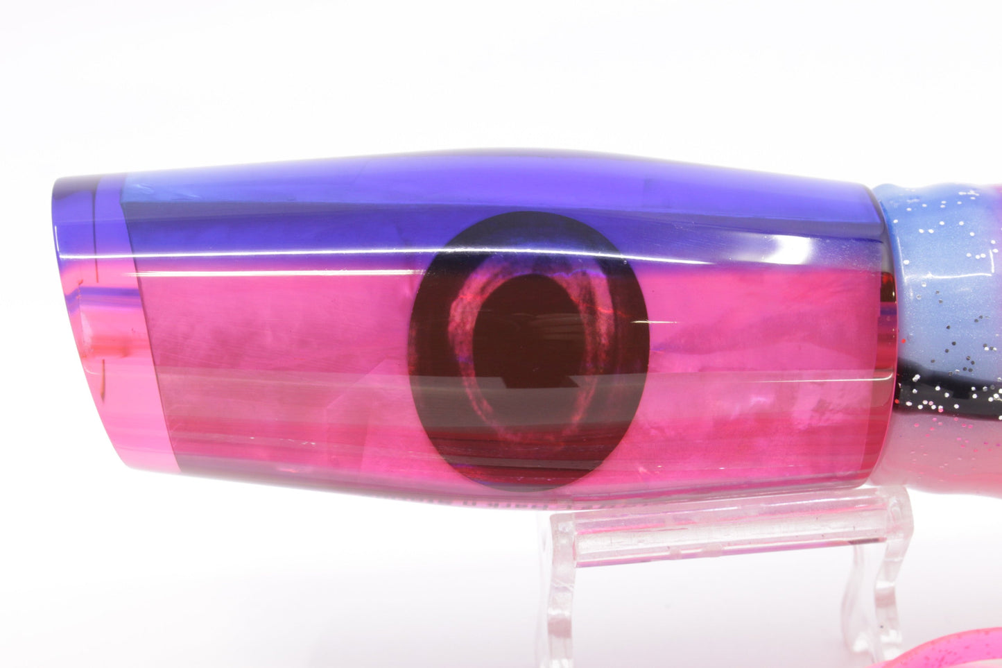 Moyes Lures Pink MOP Blue Back Dark-N-Stormy 14" 12.2oz Skirted Gay Bob GZE