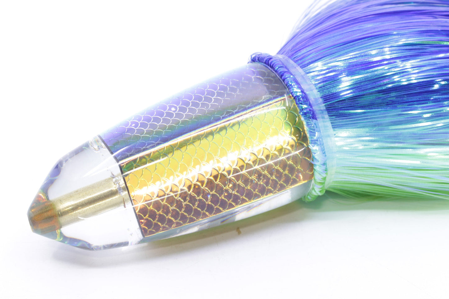 Koya Lures Rainbow Scale Clean Sweep Bullet 12" 13oz EZ Flash Blue-Ice Blue-Green