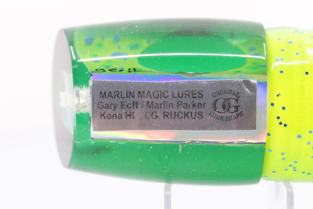 Marlin Magic Mahi Mahi MOP Green Back Large Ruckus 14" 13oz Skirted Mahi - Trolling Lures (view 5 of 7)