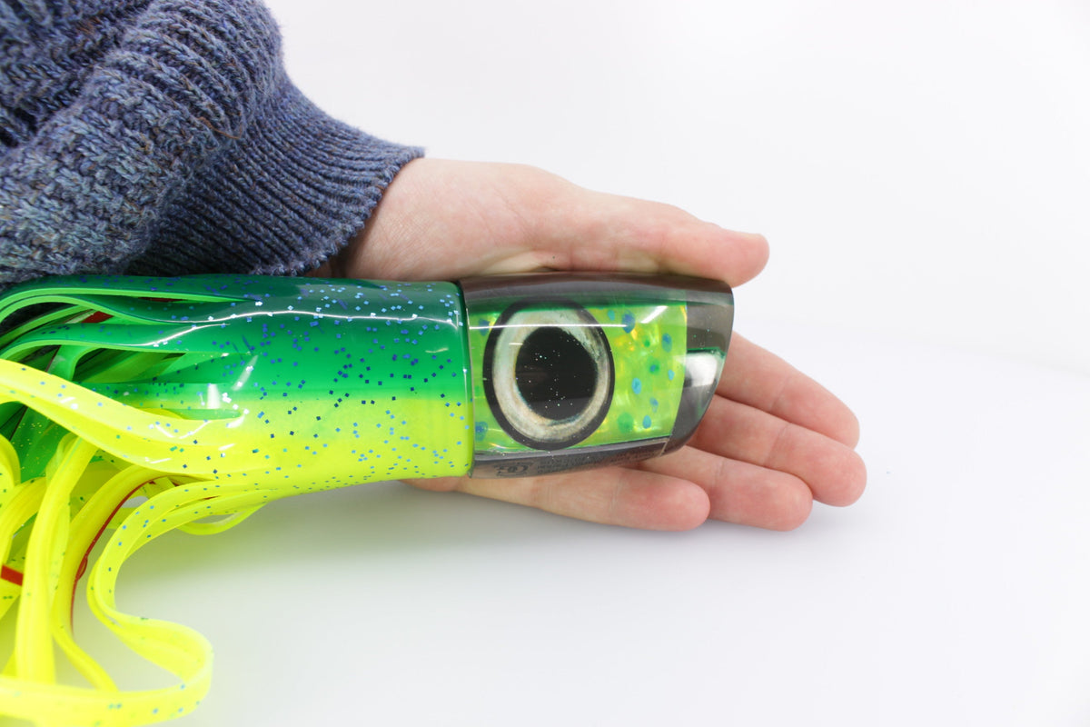 Marlin Magic Mahi Mahi MOP Green Back Large Ruckus 14" 13oz Skirted Mahi - Trolling Lures (view 6 of 7)