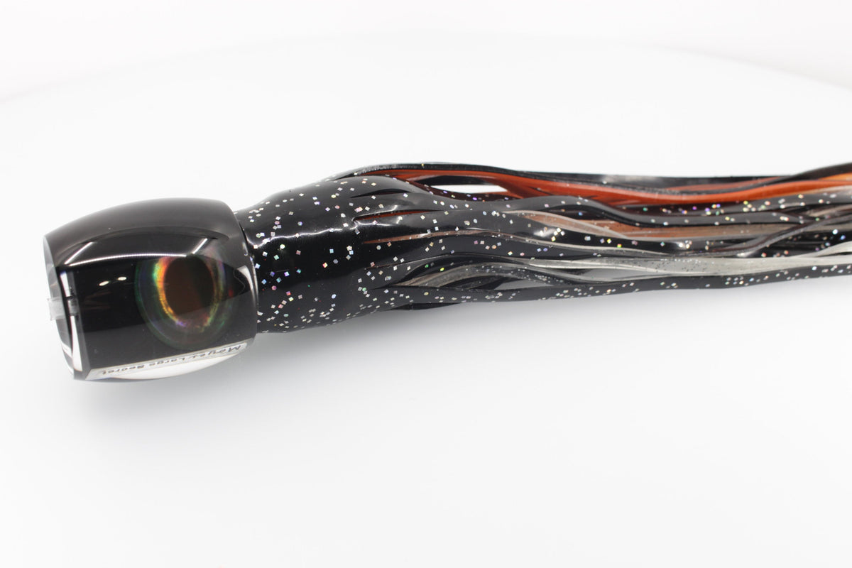 Moyes Lures Black Death Large Secret 12" 6.5oz Skirted Black-Root Beer (view 4 of 8)
