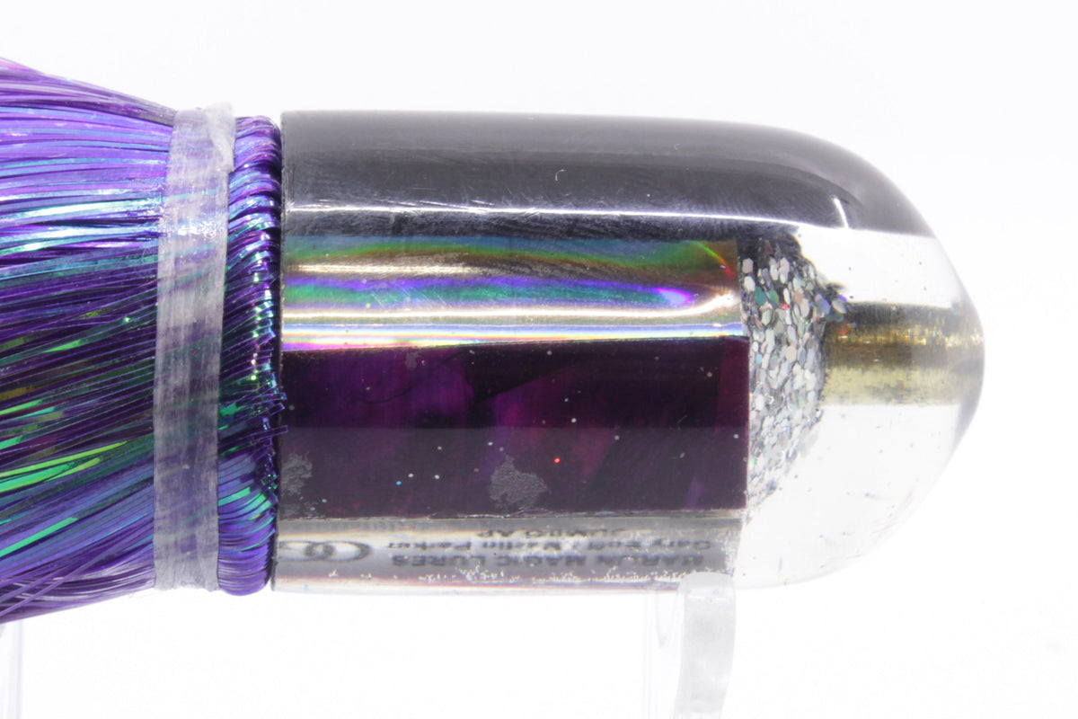 Marlin Magic Lures Purple MOP Black Back Jumbo AP Bullet 9" 6oz Strobez Purple (view 4 of 7)