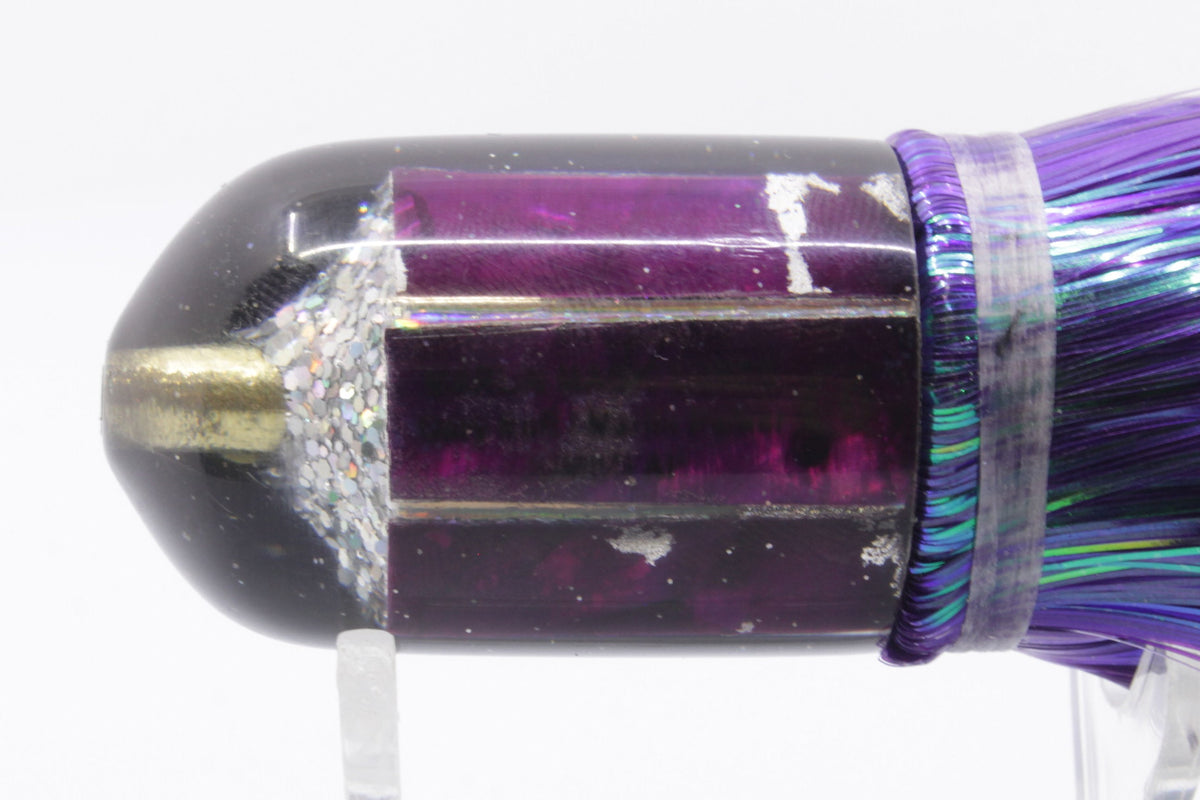 Marlin Magic Lures Purple MOP Black Back Jumbo AP Bullet 9" 6oz Strobez Purple (view 6 of 7)