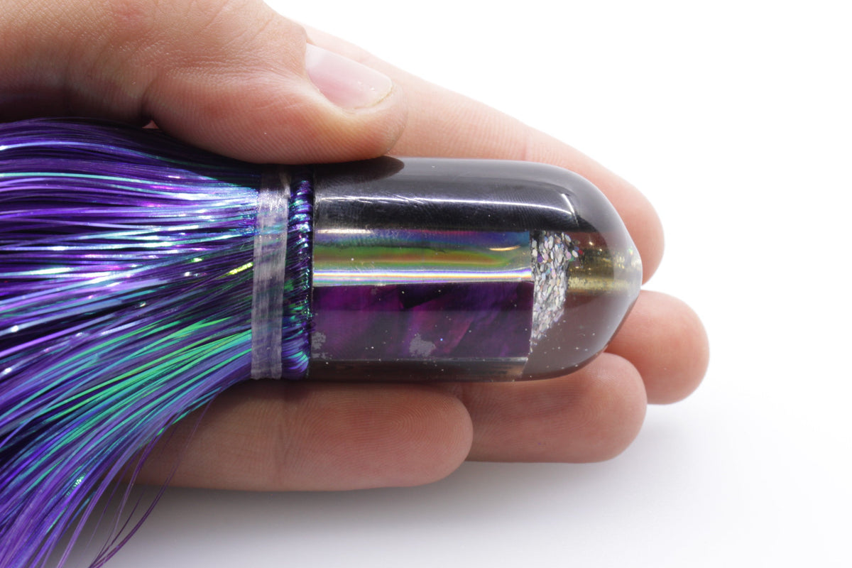 Marlin Magic Lures Purple MOP Black Back Jumbo AP Bullet 9" 6oz Strobez Purple (view 7 of 7)