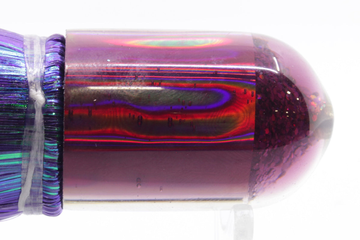 Marlin Magic Lures White MOP Purple Back Jumbo AP Bullet 9" 6oz Strobez Purple/White (view 5 of 7)