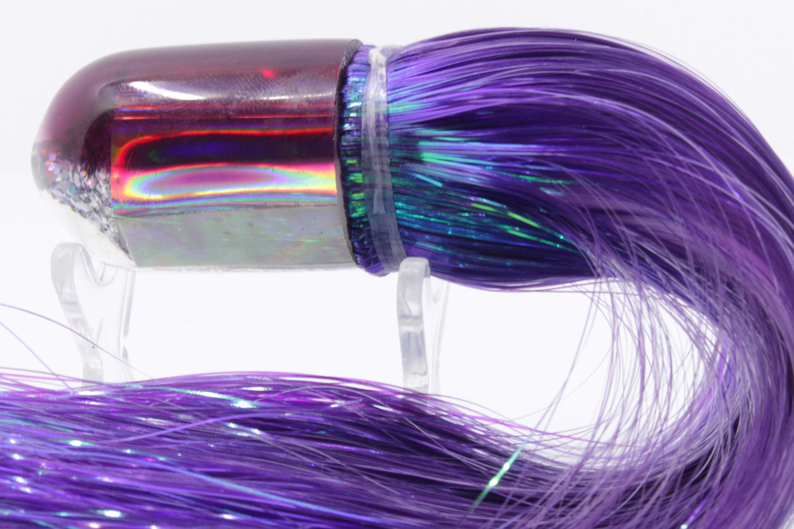 Marlin Magic Lures White MOP Purple Back Jumbo AP Bullet 9" 6oz Strobez Purple/White (view 3 of 7)