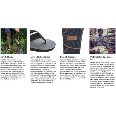 Scott Hawaii Sandals - Kaikane (Shark Skin)