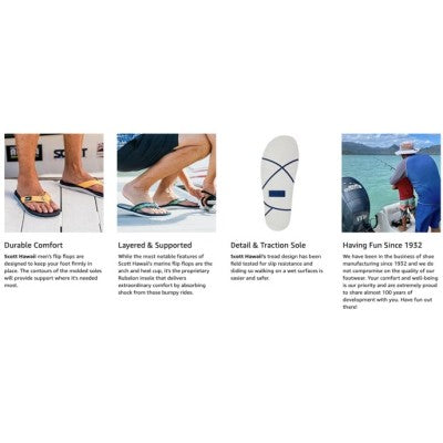 BobMarlinGear Scott Hawaii Sandals - Kaiko (Dark Ahi) - Slipper