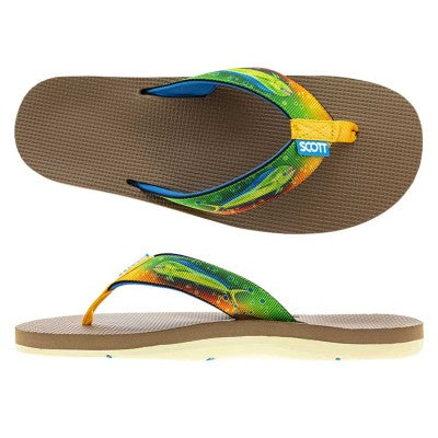 BobMarlinGear Scott Hawaii Sandals - Kaiko (Dark Mahi) - Slipper - US: 8  | UE: 41