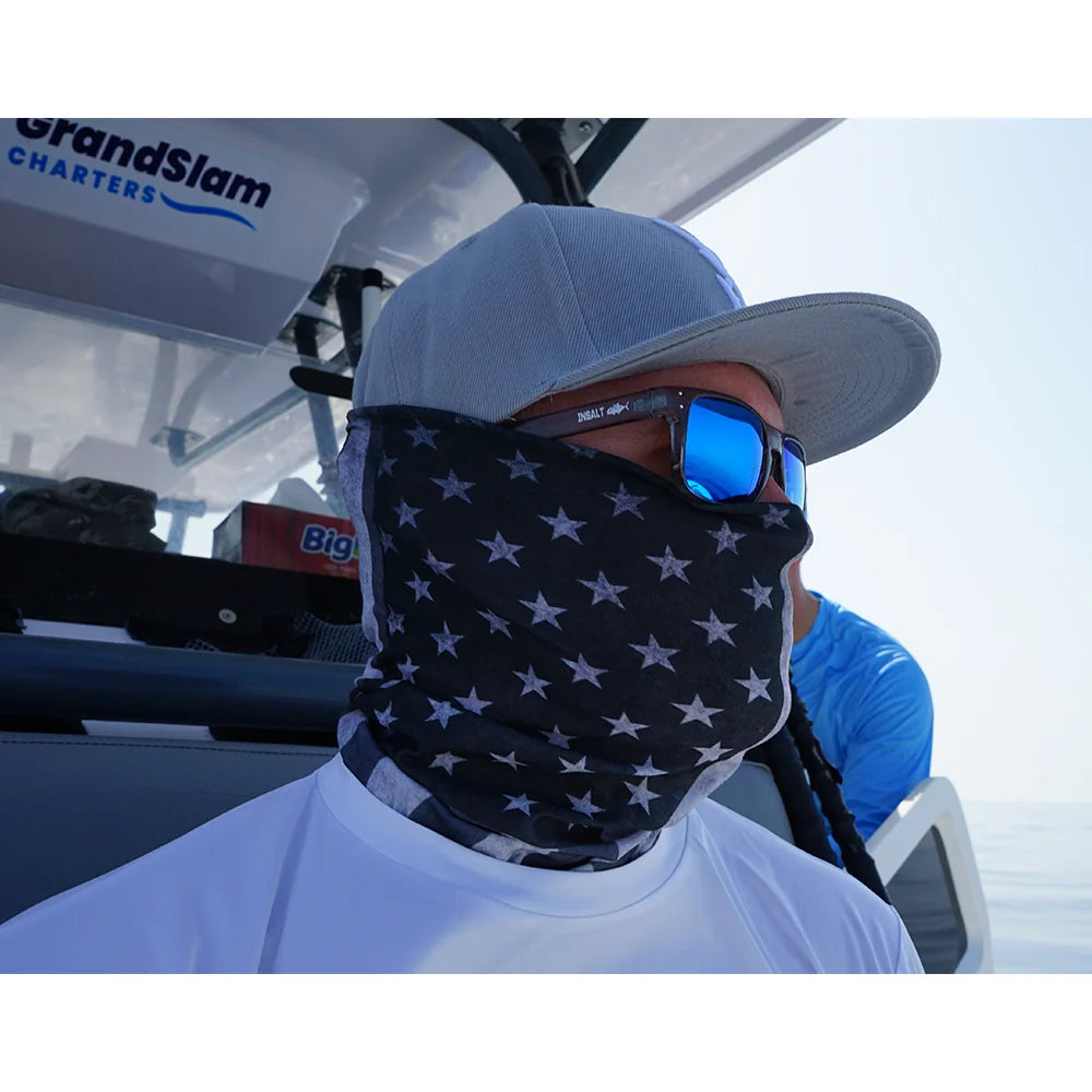 Bob Marlin Face Shield USA Flag - Grey (view 4 of 4)