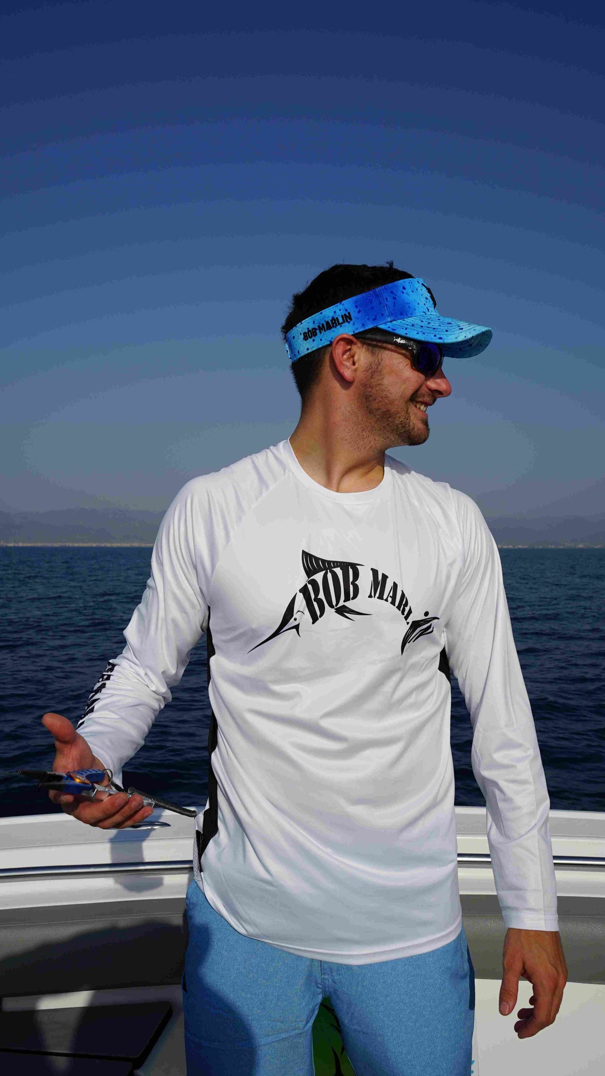 Bob Marlin Performance Shirt BM White (view 2 of 3)
