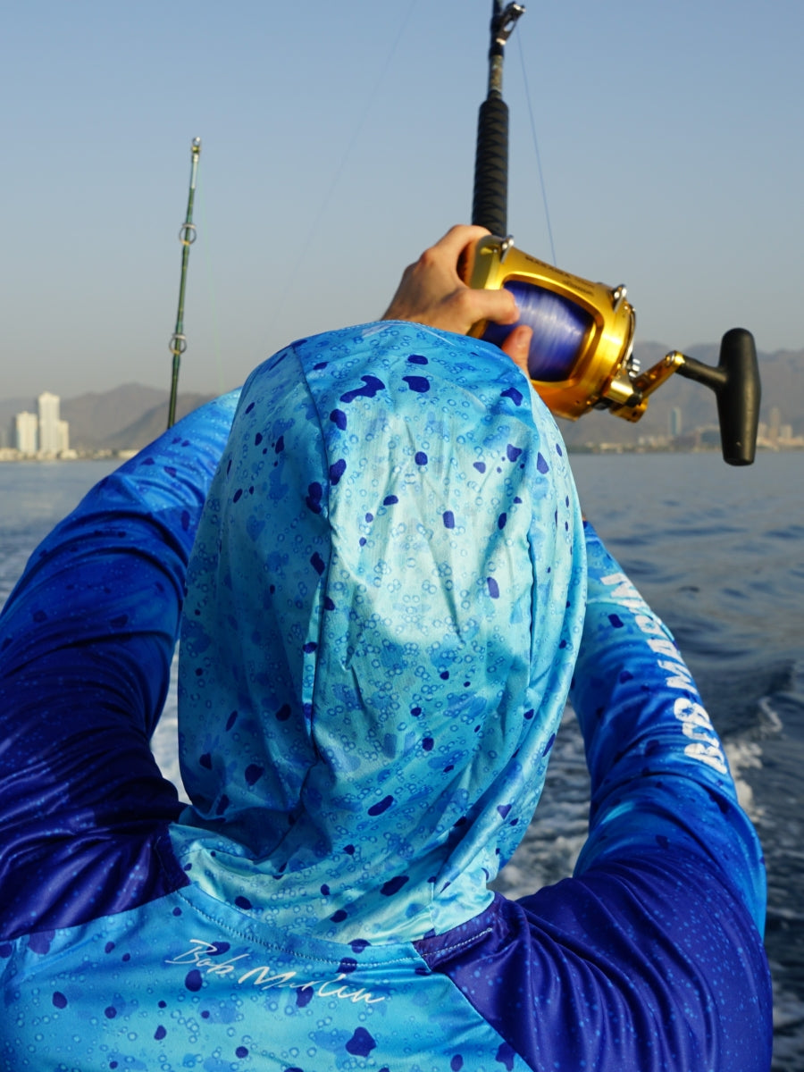 Bob Marlin Performance Hoody Bob Mahi blue (view 2 of 3)