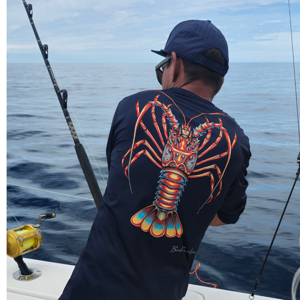 Bob Marlin Performance Shirt Natty Lobster Navy Blue