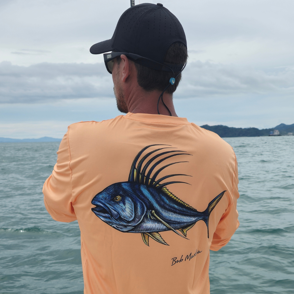 Bob Marlin Performance Shirt Natty Rooster Melon