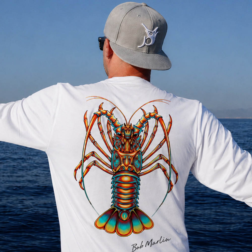 Bob Marlin Performance Shirt Natty Lobster White