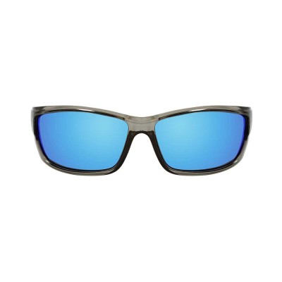 INSALT MIMB-BL Angler Pro Mission Matte Black Polarized Recycled Sunglasses - Blue
