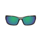 INSALT MITG-GR Angler Pro Mission Transparent Grey Polarized Recycled Sunglasses - Green
