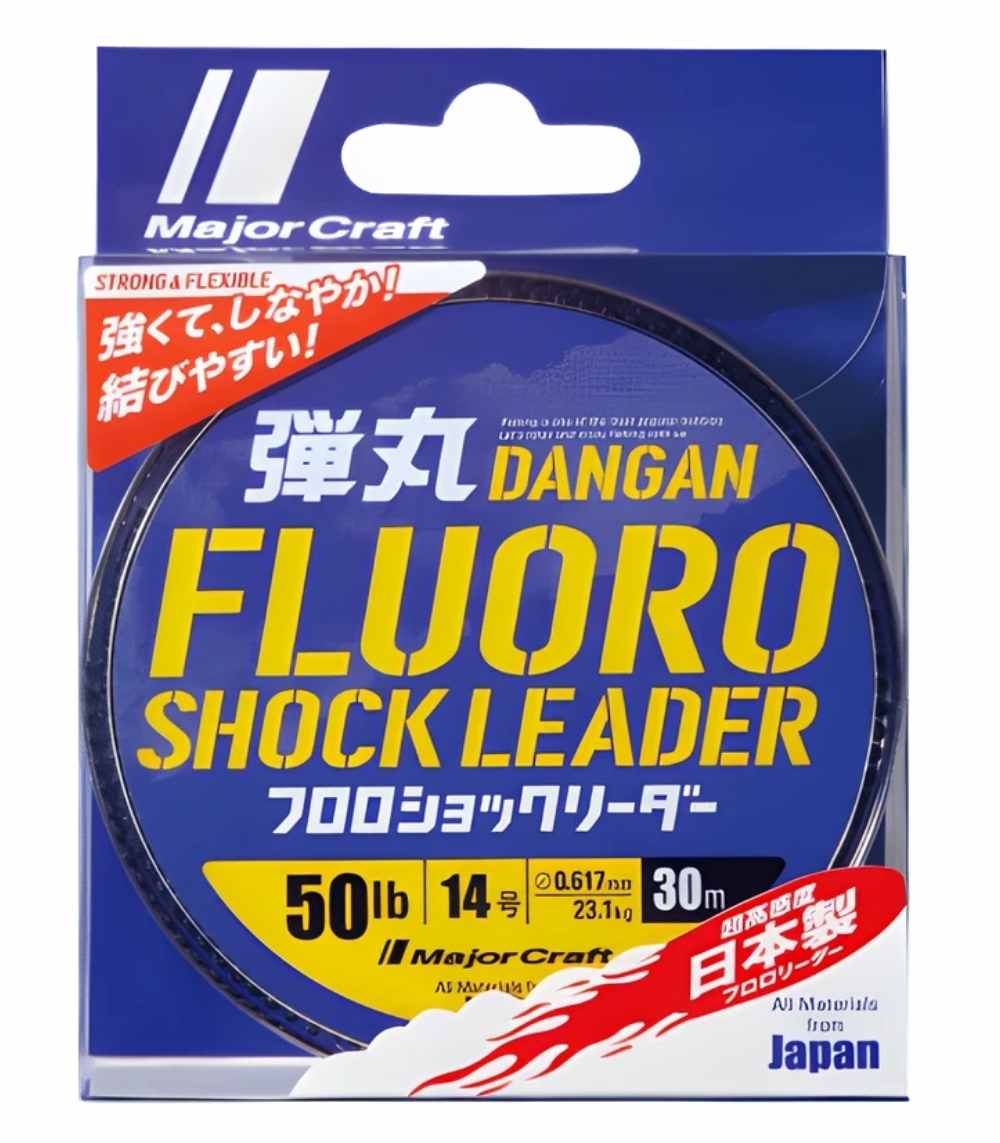 Major Craft Dangan Fluoro Shock Leader 30m Line - PE 2.0 (8 lb)