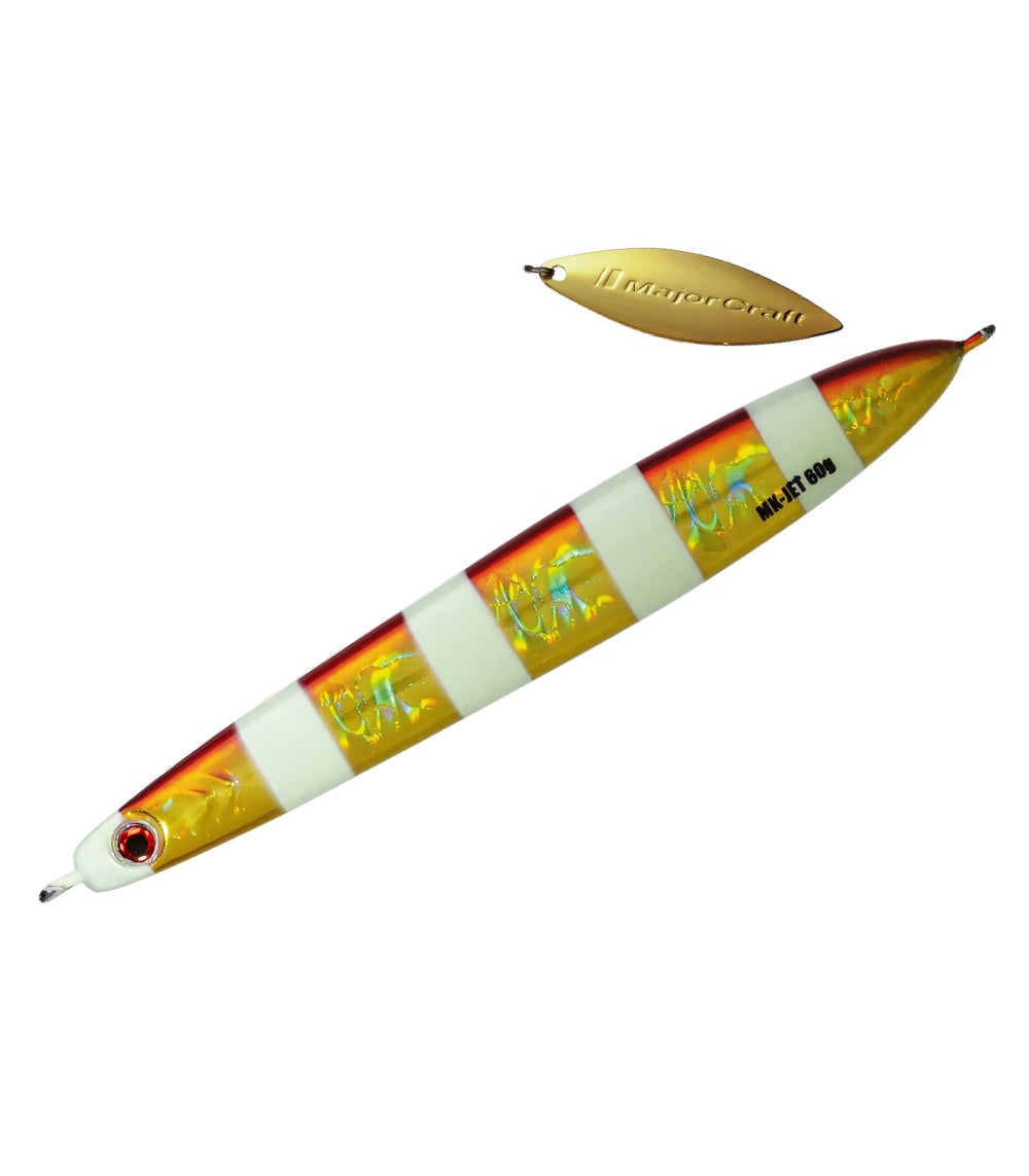 Major Craft Jigpara Maki Jet - Jigs - #079 Green Gold Aji (UV), 30 g