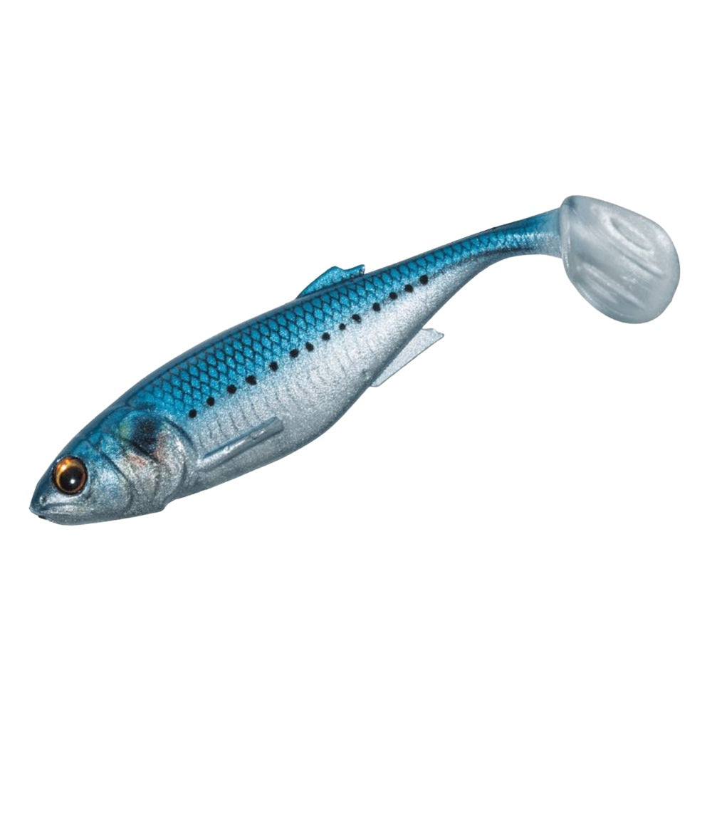 Major Craft Stabi Shad Fat Lure - Soft Baits - #020 Live Iwashi, 3.5 Inch
