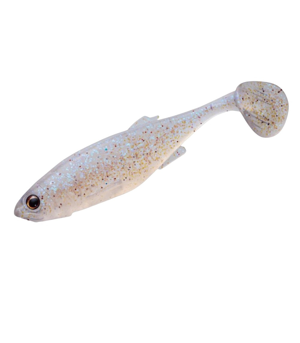 Major Craft Stabi Shad Fat Lure - Soft Baits - #002 Blue Silver, 3.5 Inch
