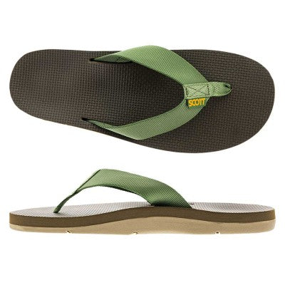 BobMarlinGear Scott Hawaii Sandals - Makaha (Green) - Slipper - US: 7  | UE: 40