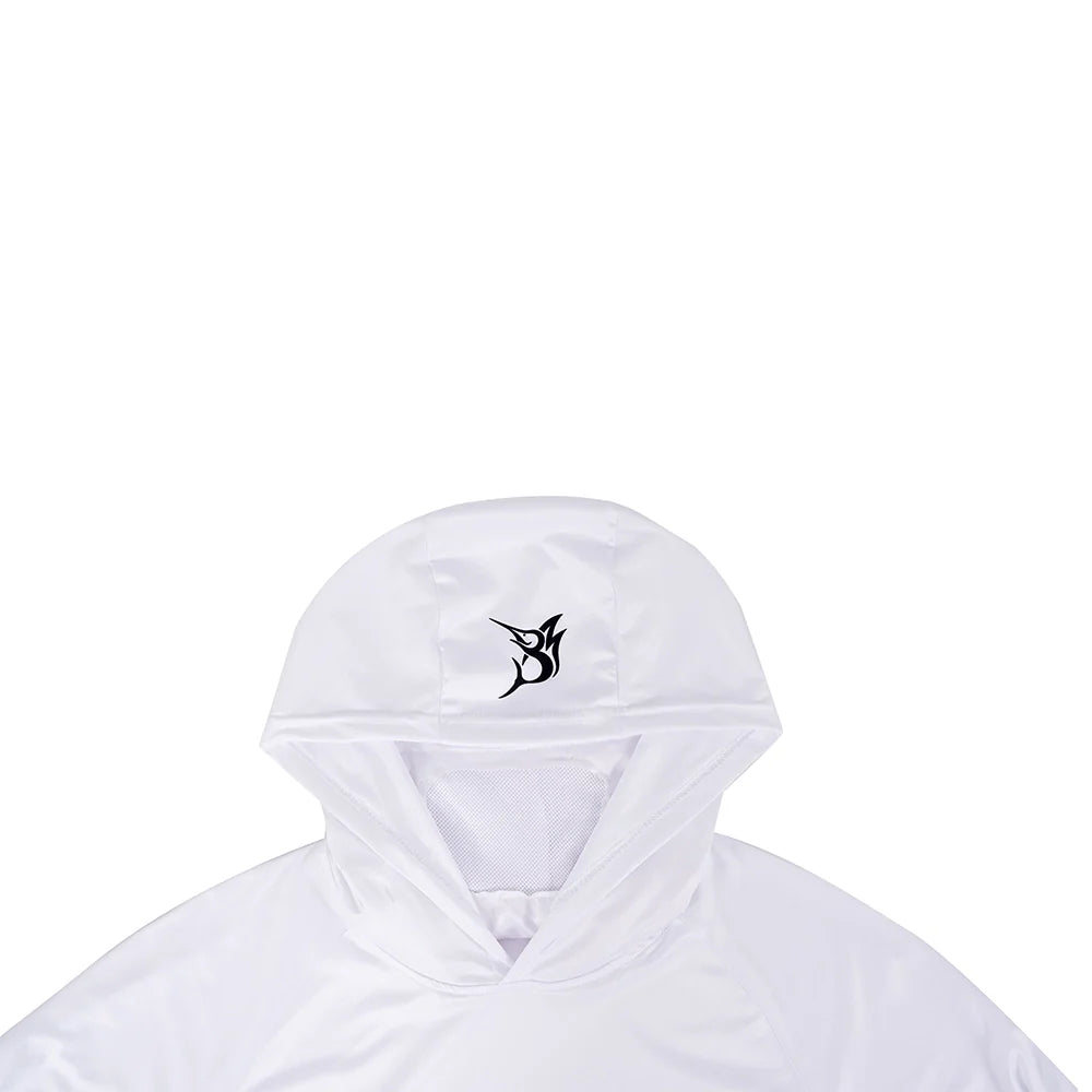 Bob Marlin Performance Hoody With Built-in Face Mask Natty King White (view 5 of 5)