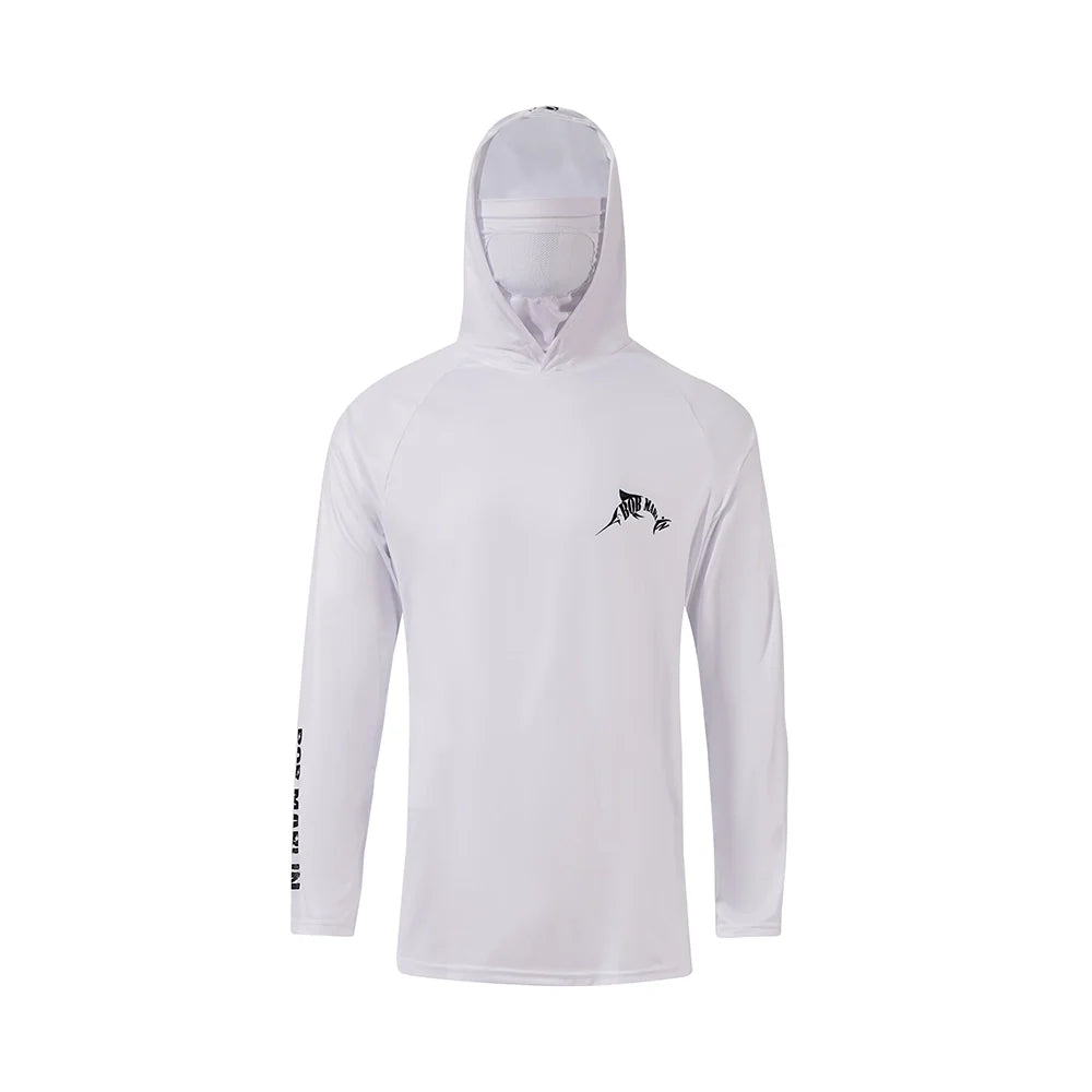 Bob Marlin Performance Hoody With Built-in Face Mask Natty King White - XXXL